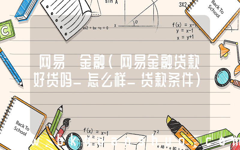 网易 金融(网易金融贷款好贷吗_怎么样_贷款条件)